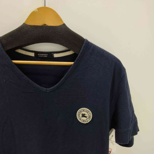 バーバリーブラックレーベル BURBERRY BLACK LABEL ロゴ パッチ S/S Vネック Tシャツ メンズ 3