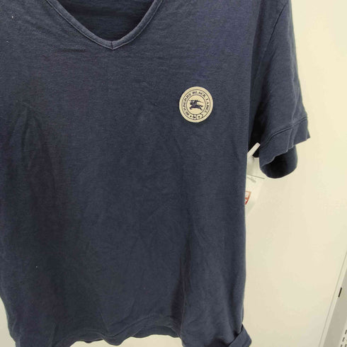 バーバリーブラックレーベル BURBERRY BLACK LABEL ロゴ パッチ S/S Vネック Tシャツ メンズ 3