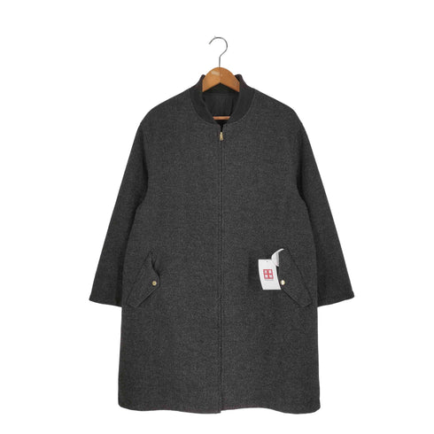 シンプリシテェ SIMPLICITE 23aw リブカラーリバーシブルコート レディース