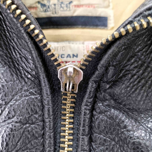 リーバイス Levis 襟ボア レザー フライトジャケット ダウンライナー付属 MA-1 メンズ import:L