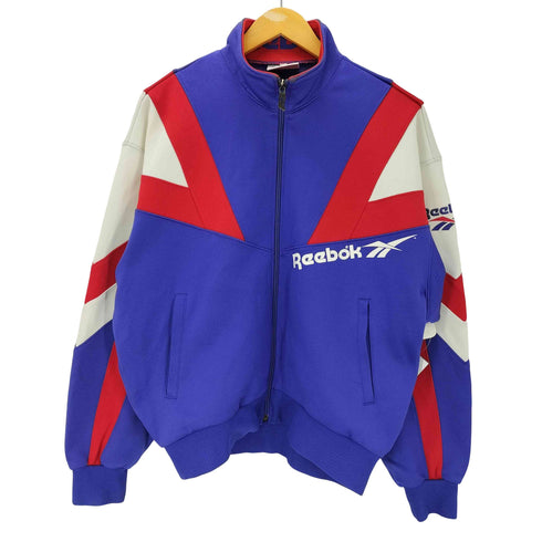 リーボック Reebok 90S ロゴ 切替 フルジップトラックジャケット ジャージ メンズ O