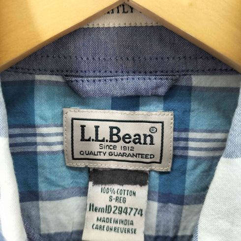 エルエルビーン L.L.Bean SLIGHTLY FITTED チェックシャツ メンズ import:S
