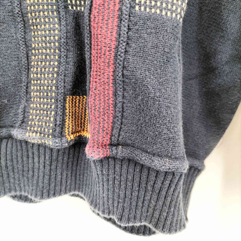 トサニ TOSANI 90s CANADA 3D 総柄ニット セーター メンズ import:XL