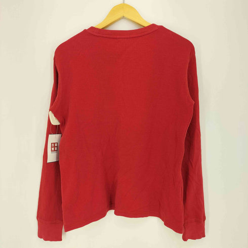 ポロラルフローレン POLO RALPH LAUREN ポニー刺繍 サーマル クルーネック 長袖 Tシャツ レディース import:L 14-16