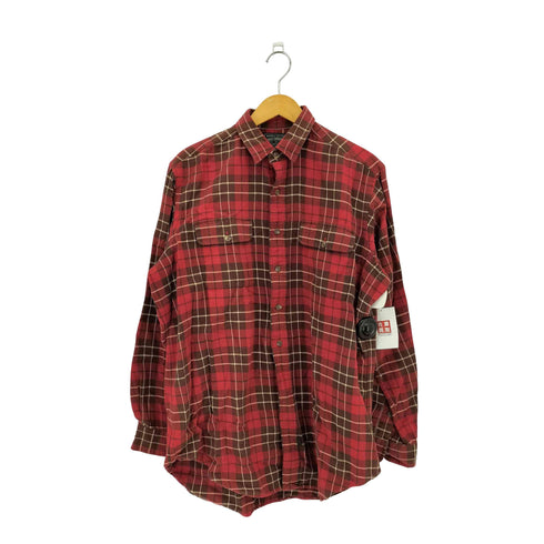 ポロカントリーラルフローレン POLO COUNTRY RALPH LAUREN 80-90s L/S チェック柄 オーバー ネルシャツ メンズ import:L