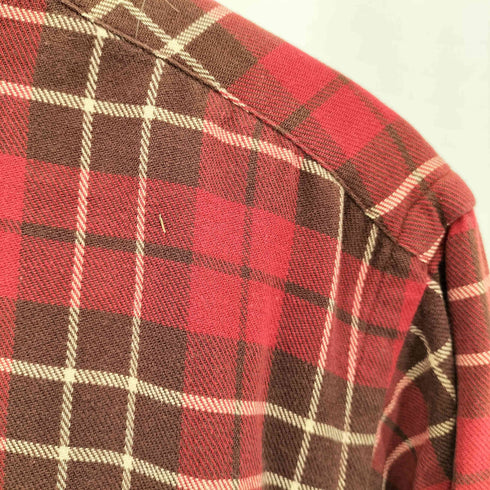 ポロカントリーラルフローレン POLO COUNTRY RALPH LAUREN 80-90s L/S チェック柄 オーバー ネルシャツ メンズ import:L