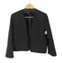 ザラ ZARA ノーラペルブレザー ノーカラージャケット レディース import:M