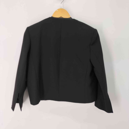 ザラ ZARA ノーラペルブレザー ノーカラージャケット レディース import:M