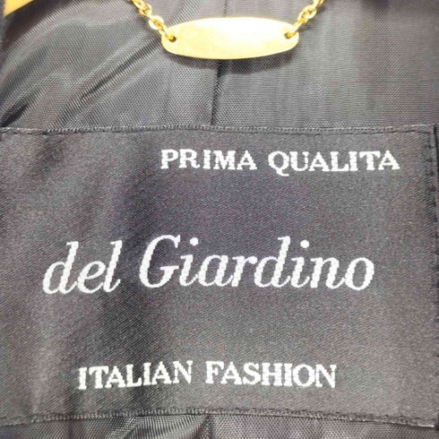 del Giardino cashmere カシミヤ混1Bチェスターコート レディース F
