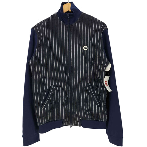 ニューバランス NEW BALANCE 袖 切替 ダブルジップ ストライプ トラックジャケット メンズ JPN:M