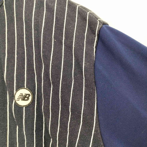 ニューバランス NEW BALANCE 袖 切替 ダブルジップ ストライプ トラックジャケット メンズ JPN:M