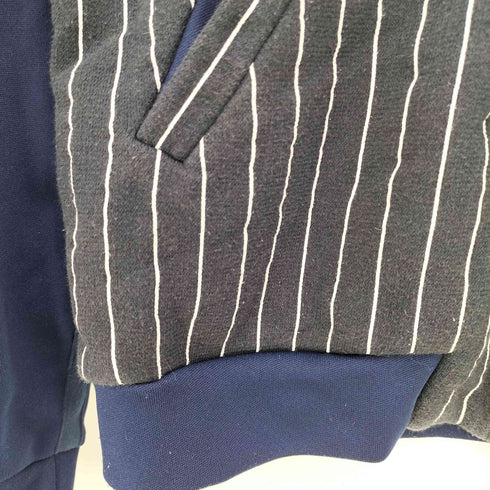 ニューバランス NEW BALANCE 袖 切替 ダブルジップ ストライプ トラックジャケット メンズ JPN:M