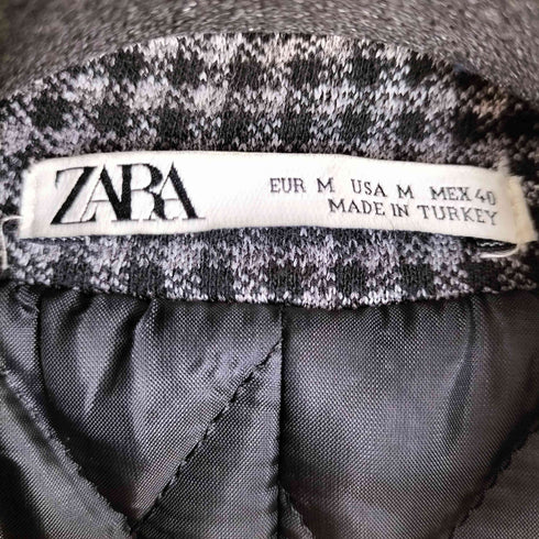 ザラ ZARA 裏地キルティングハイネックコート メンズ import:M