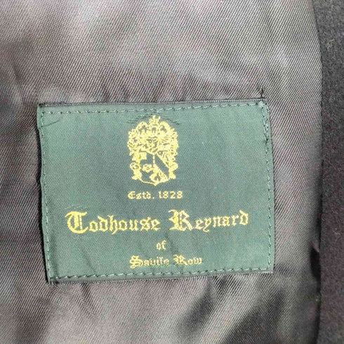TODHOUSE REYNARD cashmere カシミヤ混比翼ステンカラーハーフコート メンズ S