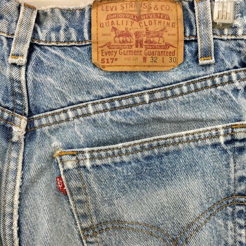 リーバイス Levis 517 ボタン裏575刻印 BOOT CUT ブーツカット デニムパンツ メンズ W32 L30