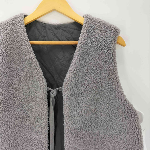 ニコアンド niko and... フェイクファー フリース ボア リバーシブルベスト レディース FREE