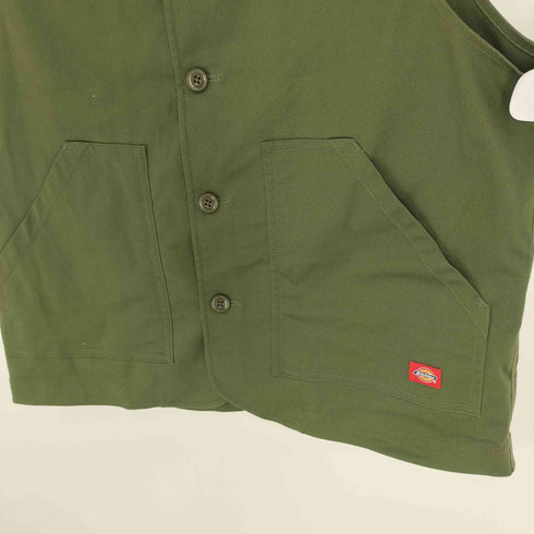 ディッキーズ Dickies 22SS ノーカラー 5ボタン チノ ベスト メンズ 7
