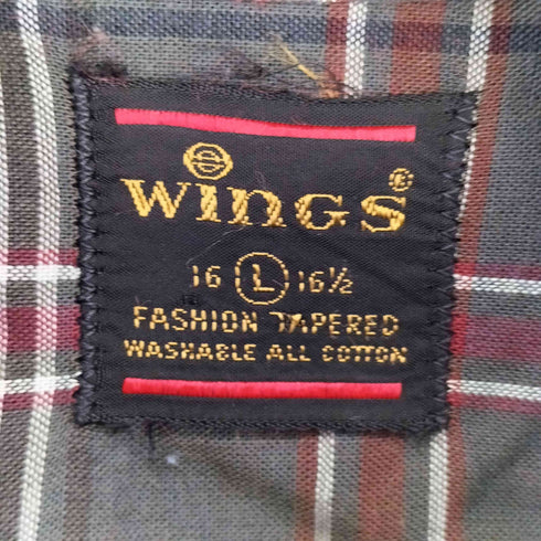WINGS 60S チェック L/S シャツ メンズ import:L