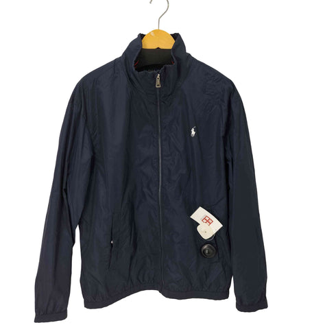 ポロラルフローレン POLO RALPH LAUREN 襟ロゴ スタンドカラー イロンジャケット メンズ import:L