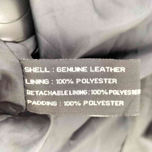 WILDA GENUINE LEATHER レザー トレンチ ロング コート メンズ XXL