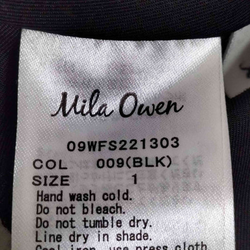 ミラオーウェン Mila Owen ランダムタックハイウエストフレアスカート レディース JPN:1