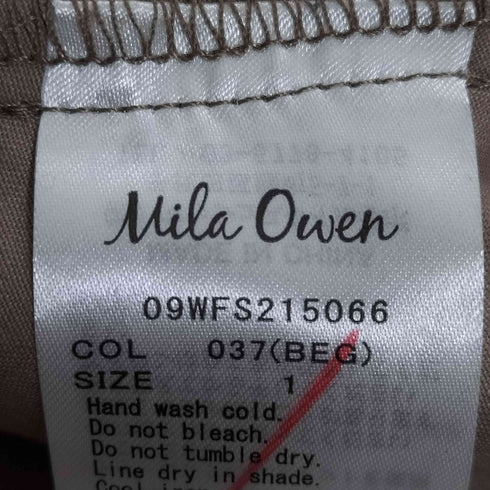 ミラオーウェン Mila Owen ランダムタックハイウエストフレアスカート レディース JPN:1