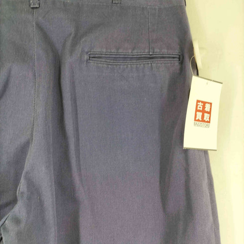 ユーエスネイビー U.S.NAVY 70-80S ノータックスラックスパンツ GENERALジップ メンズ