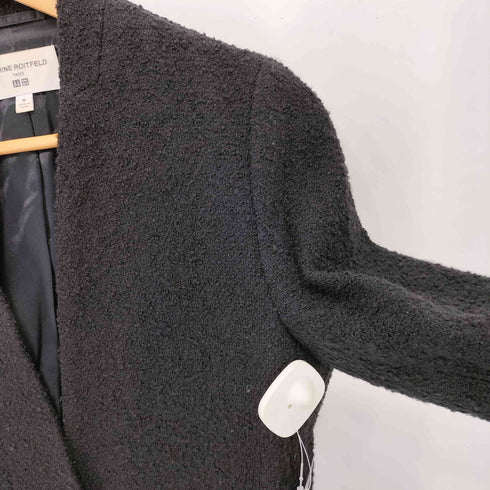ユニクロ UNIQLO CARINE ROITFELD ノーカラー ソフトウールジャケット レディース import:M