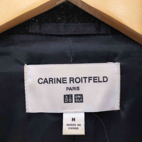 ユニクロ UNIQLO CARINE ROITFELD ノーカラー ソフトウールジャケット レディース import:M