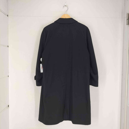 Custom pure cashmere カシミヤ100比翼ステンカラーコート メンズ A99