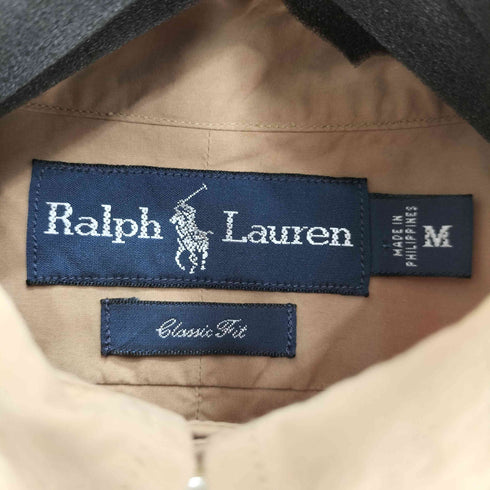 ラルフローレン RALPH LAUREN 90S CLASSIC FIT コットン ポニー刺繍 B.D L/S シャツ メンズ import:M