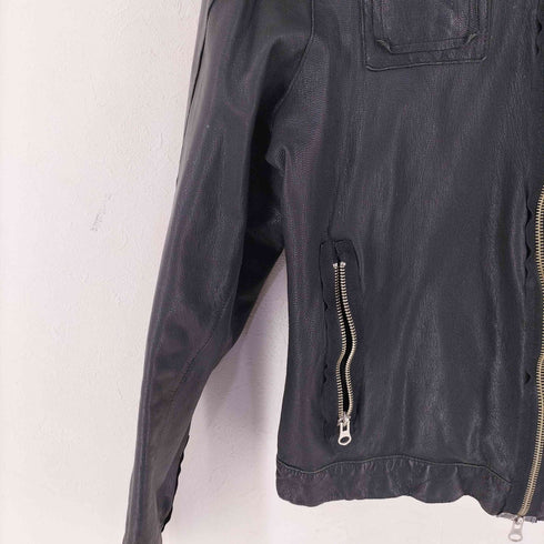 MARCO TAGLIAFERRI イタリア製 ジップアップ レザー ジャケット メンズ 46