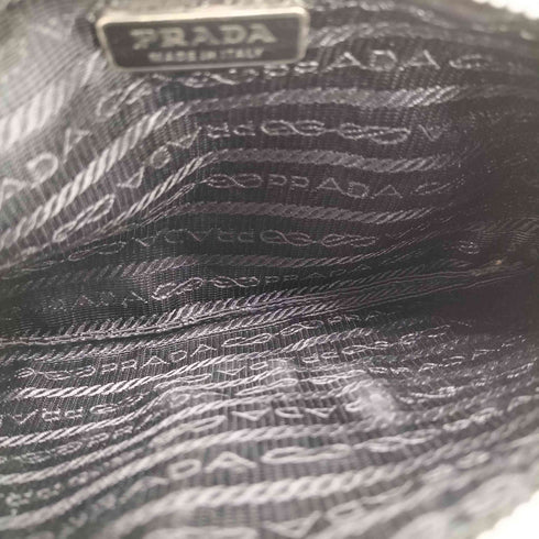 プラダ PRADA TESSUTO SKULL POUCH テスート ナイロン スカル ポーチ レディース