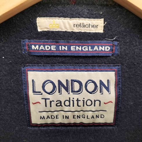ロンドントラディション LONDON TRADITION チェック 切り替え ダッフル ショート コート レディース UK:34