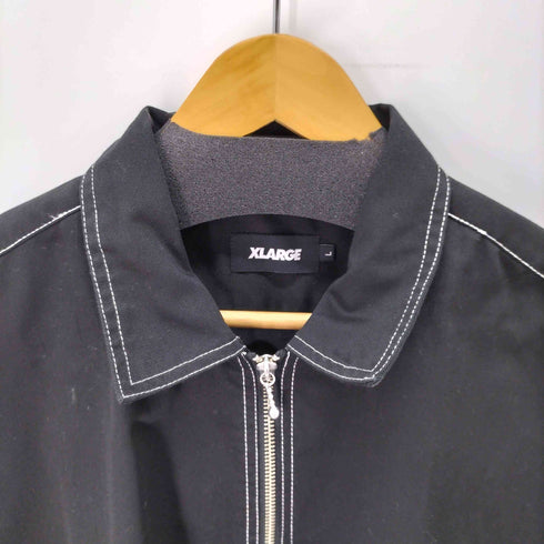 エクストララージ XLARGE STITCHED ZIP UP S/S WORK SHIRT メンズ import:L