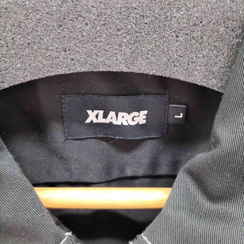 エクストララージ XLARGE STITCHED ZIP UP S/S WORK SHIRT メンズ import:L