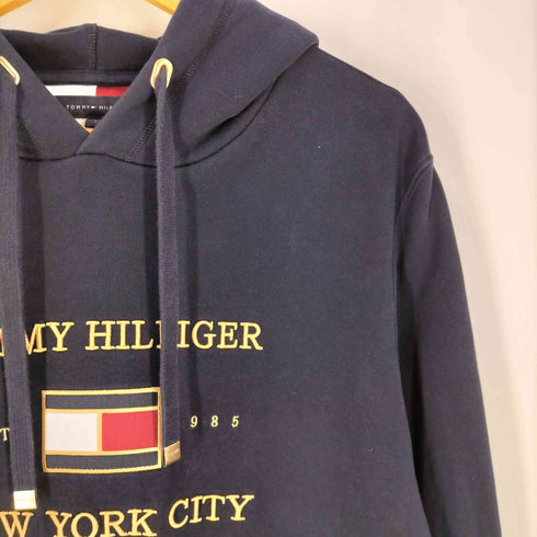 トミーヒルフィガー TOMMY HILFIGER ロゴ刺繍 プルオーバーパーカー メンズ import:L