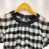 トリココムデギャルソン tricot COMME des GARCONS シワ加工 バンドカラー チェック シルクブレンド ワンピース レディース JPN:S