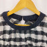 トリココムデギャルソン tricot COMME des GARCONS シワ加工 バンドカラー チェック シルクブレンド ノースリーブワンピース レディース JPN:S