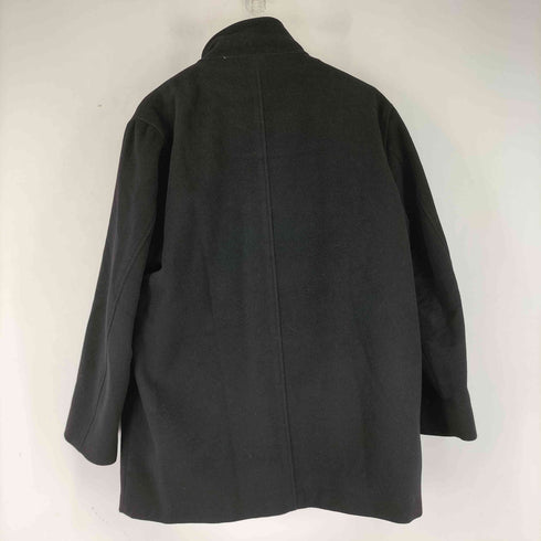 INTIMAGE カシミヤ混 ライナー付き スタンドカラー比翼仕立てコート メンズ