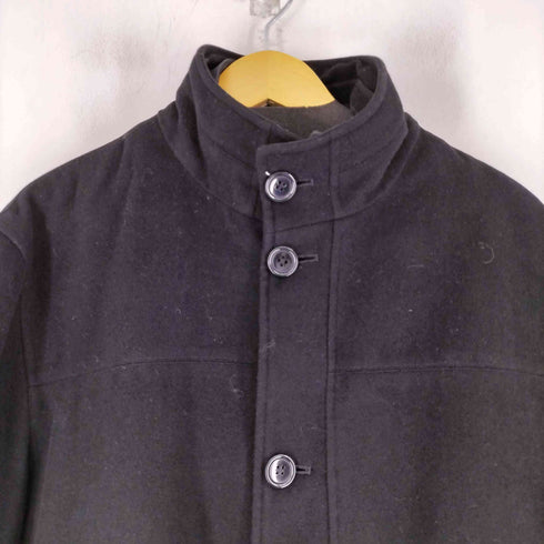 INTIMAGE カシミヤ混 ライナー付き スタンドカラー比翼仕立てコート メンズ