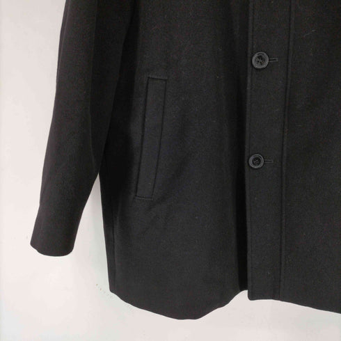 INTIMAGE カシミヤ混 ライナー付き スタンドカラー比翼仕立てコート メンズ