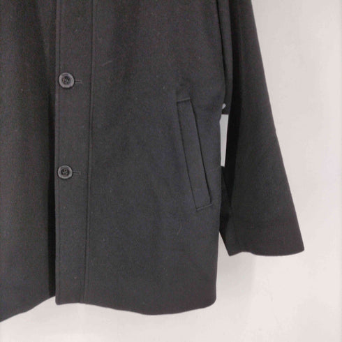 INTIMAGE カシミヤ混 ライナー付き スタンドカラー比翼仕立てコート メンズ