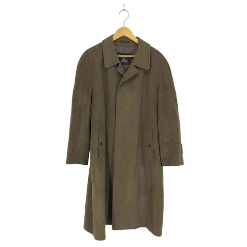 バーバリーズ BURBERRYS wool&cashmere カシミヤ30% 比翼ステンカラーコート メンズ 170