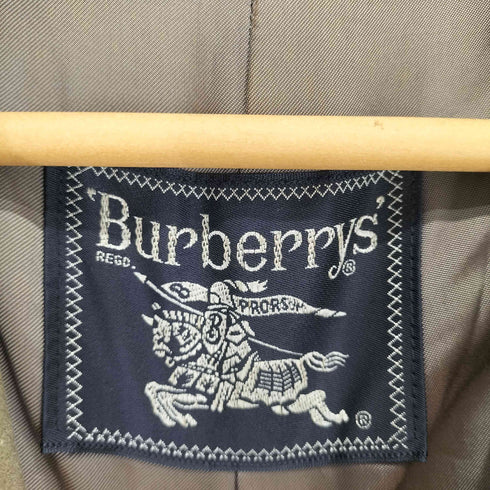 バーバリーズ BURBERRYS wool&cashmere カシミヤ30% 比翼ステンカラーコート メンズ 170
