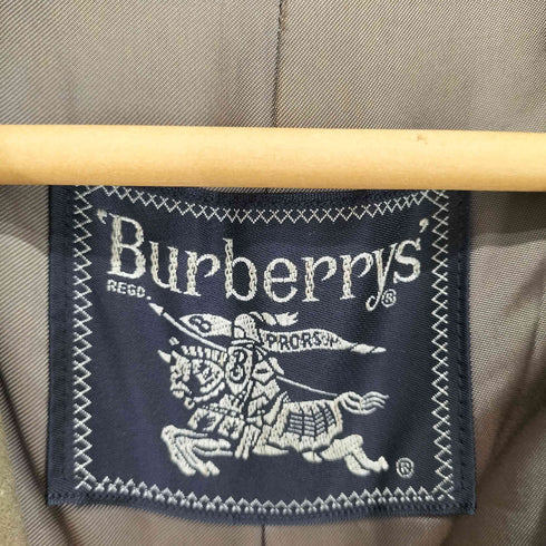 バーバリーズ BURBERRYS wool&cashmere カシミヤ30% 比翼ステンカラーコート メンズ 170