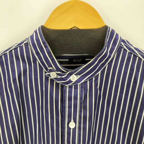 アダムエロペワイルドライフテーラー Adam et Rope WILD LIFE TAILOR ワッシャードレス バンドカラーシャツ メンズ JPN:L