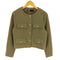ザラ ZARA フラップクロップドジャケット ゴールドボタン ブレザー ツイードジャケット レディース import:M