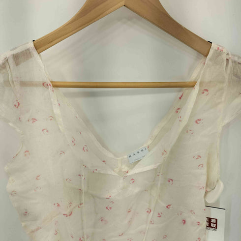 マルニ MARNI 薔薇柄 花柄 ノースリーブ ワンピース レディース