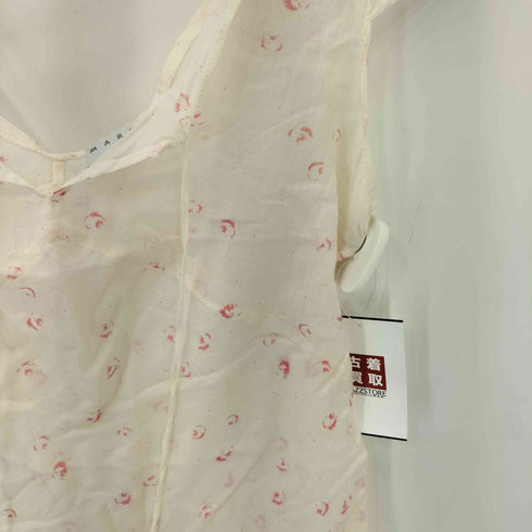 マルニ MARNI 薔薇柄 花柄 ノースリーブ ワンピース レディース